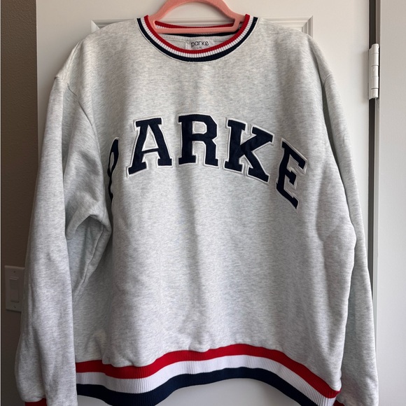 Parke: Vintage Varsity Crewneck Sweatshirt - Picture 1 of 3